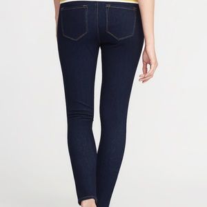 Dk. Blue Maternity Low-panel Rockstar Jeggings